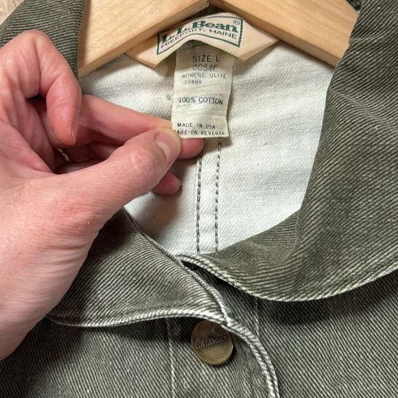 Vintage RARE L.L. Bean Olive Green Women's Jacket - Picture 8 of 16